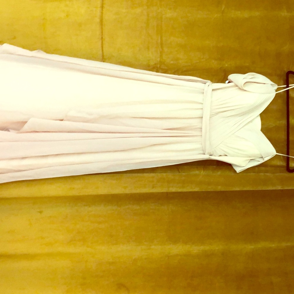 Champagne/ bone color Prom/bridesmaids dress